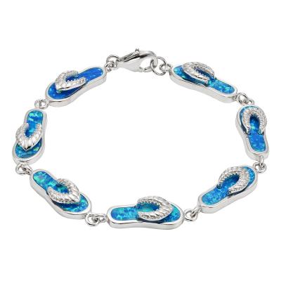 Sterling silver flip flop on sale bracelet