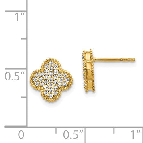 Quatrefoil clearance stud earrings